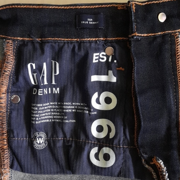 Gap 1969 High Rise Skinny Jeans Size 26R - Picture 4 of 5